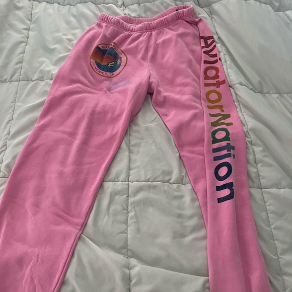 Aviator Nation Pants & Jumpsuits Aviator Nation Pink Sweatpants